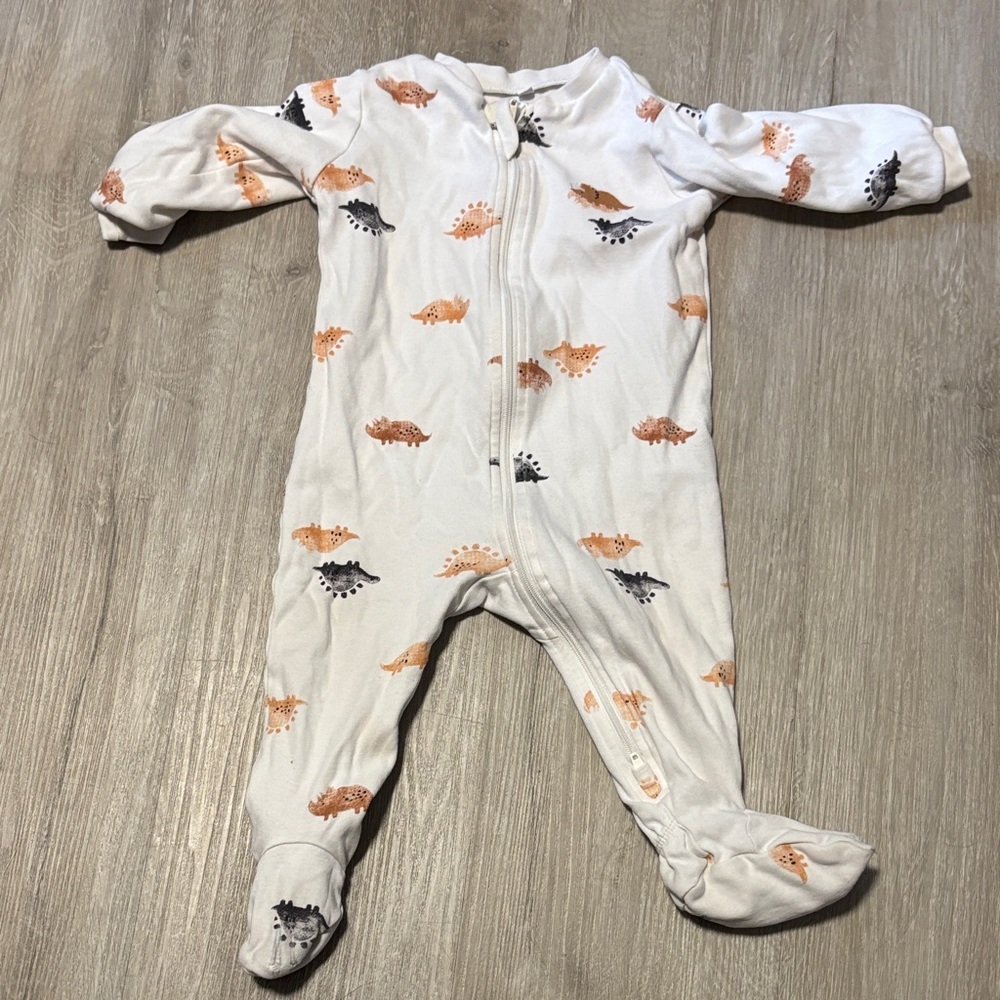Pekkle Cozy Dinosaur Print‎ Kids Footie Pajamas